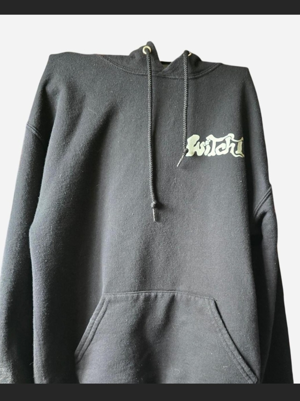 Black 'witch' Graphic Hoodie - Men's Casual Pullover